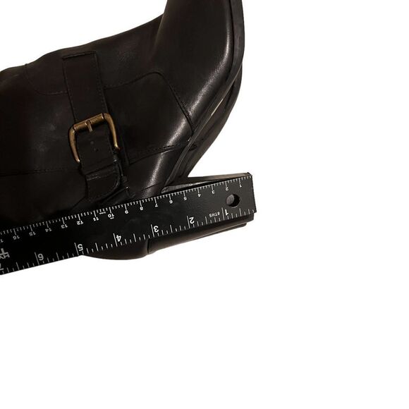 Clarks Tall Comfort Fashion Black Leather Boots Size 9.5 - Picture 10 of 12